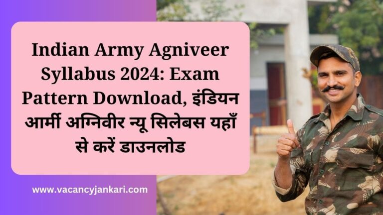 Indian Army Agniveer Syllabus 2024